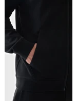 Męska Bluzka Z Kapturem Rozpinana 4F 4FWAW24TSWSM1256-20S Czarna