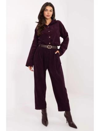 Šnúrové nohavice model 220820 Taliansko Moda