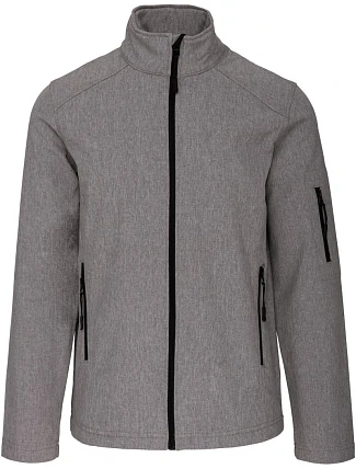 Kariban K 401 Pánska 3-vrstvová softshellová bunda 20.K401 marl grey Kariban K 401 Pánska 3-vrstvová softshellová bunda 20.K401 marl grey