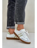 Zazoo N1068 Dámske kožené nízke tenisky White