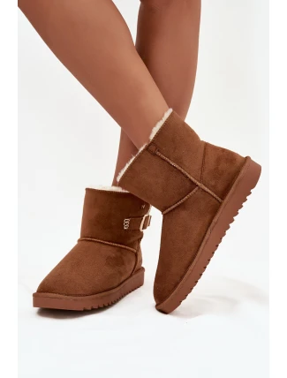 Śniegowce Damskie Z Klamrą Wrangler 20253091.37B Camel