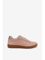 Zazoo N1068 Dámske semišové nízke tenisky Dirty Pink