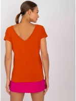 Tričko RV TS 4662.39P tmavo oranžové