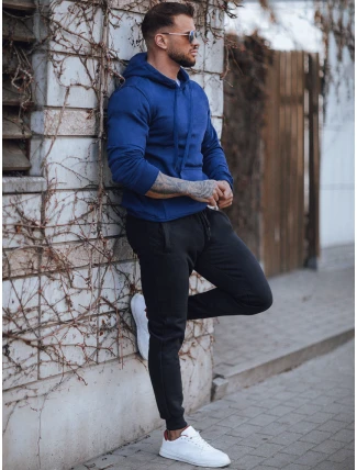 FashionStreet pánska modro-čierna tepláková súprava AX0742