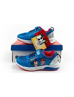 Leomil Detská športová obuv Super Mario tenisky na suchý zips LED Blue
