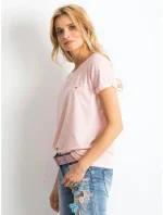 Tričko RV TS 4838.72P svetlo ružová
