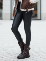 Dámske voskované nohavice ELLODIX black FashionStreet UY2230