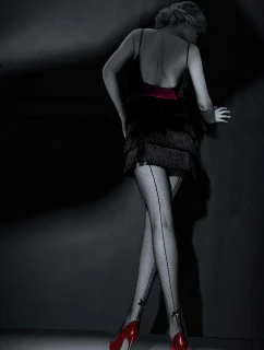 Knittex 11916 Adora Cabarette Lurexové pančuchy 1-4