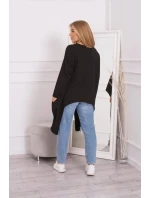 Oversize blúzka s potlačou čierna