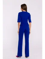 S377 Kombinéza Peplum - kráľovská modrá