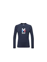 Pánske tričko MILLET Trilogy Wool Ts Ls M, tmavomodré Pánske tričko MILLET Trilogy Wool Ts Ls M, tmavomodré