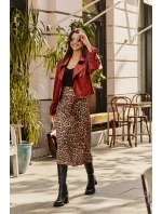 Skórzane Eleganckie Kozaki Do Kolana Na Obcasie Słupku Ocieplane D&A CR42-118 Czarne