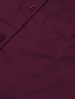 Klasická dámska košeľa vo vínovej bordovej farbe (HH039-6)