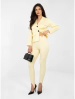 Nohavice MI SP K22.65 svetložltá