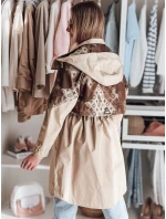 Dámska prechodná bunda parka FERIPARKA tmavo béžová FashionStreet TY4876 Dámska prechodná bunda parka FERIPARKA tmavo béžová FashionStreet TY4876
