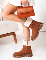 Dámske zateplené ťavie čižmy FashionStreet ZY1226 Dámske zateplené ťavie čižmy FashionStreet ZY1226