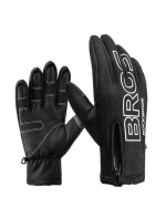 Rockbros zimné softshellové cyklistické rukavice L