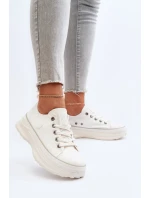 Damskie Trampki Na Masywnej Podeszwie Big Star NN274126 Białe
