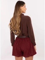 Šortky MI SN 122408.57 bordové