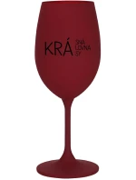 KRÁSNÁ KRÁLOVNA KRÁSY - bordo sklenice na víno 350 ml