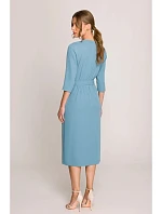 Šaty S396 tyrkysovo modré - Stylove