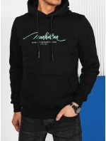 Pánska mikina s kapucňou čierna FashionStreet BX5701