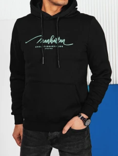 Pánska mikina s kapucňou čierna FashionStreet BX5701