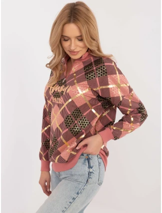 Mikina CLM BL 1259.59 tmavoružová