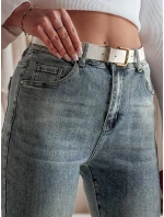 Dámske džínsové nohavice regular fit LOVANCIO blue FashionStreet UY2456 Dámske džínsové nohavice regular fit LOVANCIO blue FashionStreet UY2456