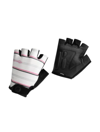 Rogelli dámske rukavice STRIPE bielo-ružové XL