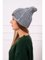 Fleecová čiapka Zoja K306 sivá+modrá