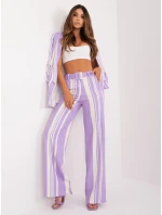 Nohavice DHJ SP 5077.27 svetlo fialová