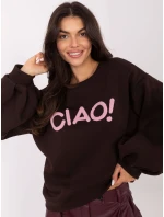 RV BL mikina A1044.78 tmavohnedá