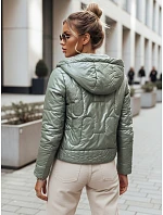Dámska prechodná prešívaná bunda LILYWOOL zelená FashionStreet TY3712 Dámska prechodná prešívaná bunda LILYWOOL zelená FashionStreet TY3712