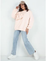 Dámska nadrozmerná mikina BOWLOOP peach FashionStreet BY1261
