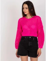 Dámsky sveter BA SW 9008.35P fluo pink - FPrice Dámsky sveter BA SW 9008.35P fluo pink - FPrice