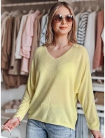 Dámsky oversize sveter NORVAN lemon FashionStreet MY2456 Dámsky oversize sveter NORVAN lemon FashionStreet MY2456