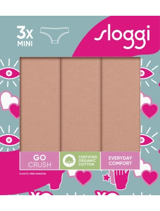 sloggi GO Crush Mini C3P - BROWN - SLOGGI BROWN - SLOGGI