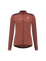 Rogelli dámsky dres s dlhým rukávom MONO brown 2XL