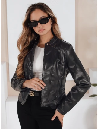 Dámska kožená bunda ramones black FashionStreet TY5205