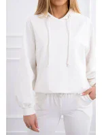 Tepláková súprava s kapucňou ecru