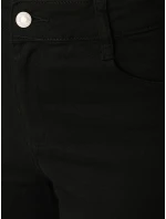 Dámske džínsy s vysokým pásom mom fit black FashionStreet UY2876 Dámske džínsy s vysokým pásom mom fit black FashionStreet UY2876