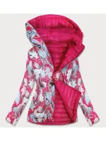 Ružová obojstranná dámska bunda (7174)