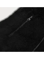 Čierna dámska plyšová vesta (HH005-1)