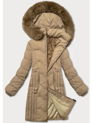 Béžová zimná bunda S'west s odnímateľnou kapucňou (R8199-46)