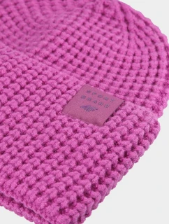 Dziewczęca Czapka Zimowa 4F 4FJWAW24ACAPF414-54S Różowa
