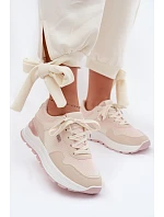 Dámské tenisky na platformě Béžové Lelmira