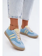 Zazoo N1068 Dámske semišové nízke tenisky Blue
