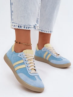 Zazoo N1068 Dámske semišové nízke tenisky Blue