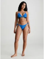 Dámske plavkové nohavičky BIKINI na zaväzovanie KW0KW01982 C4X modrá - Calvin Klein